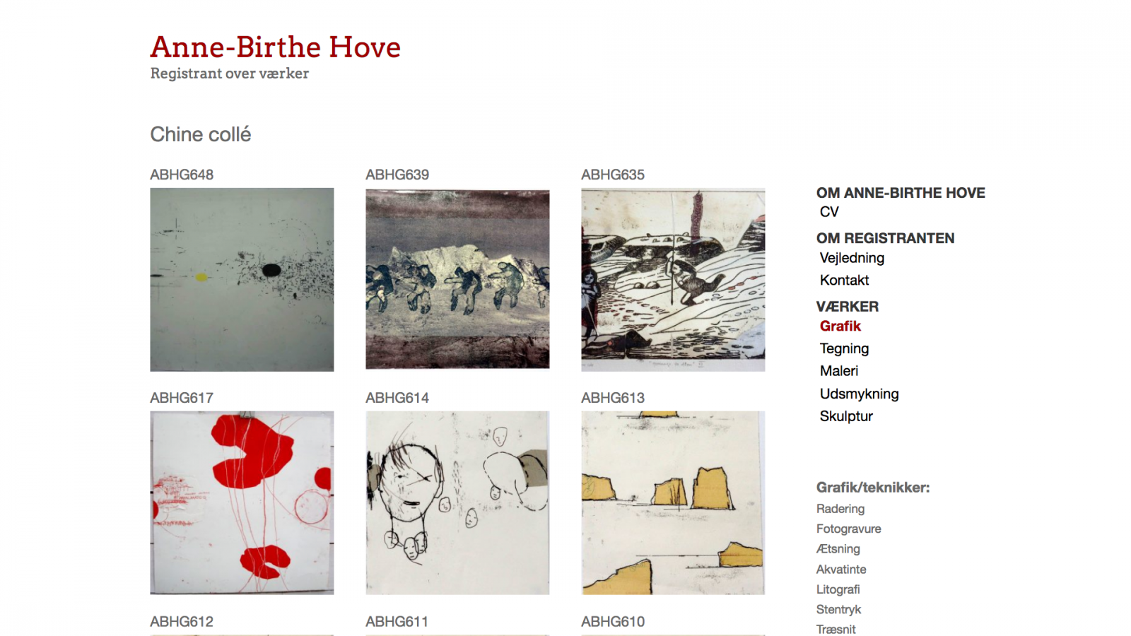 annebirthehove.com - desktop version.
