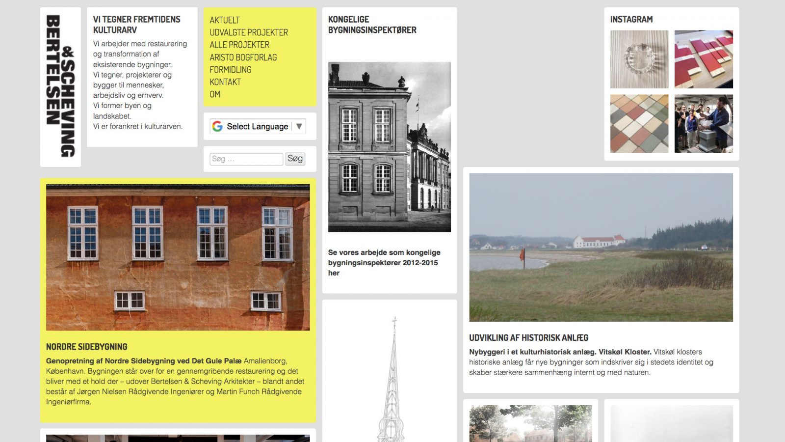 bsarkitekter.dk - desktop version.