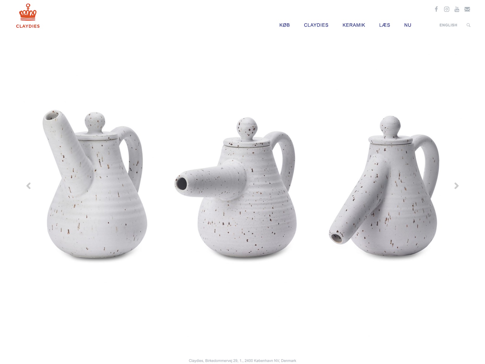 Screenshot af claydies.dk.