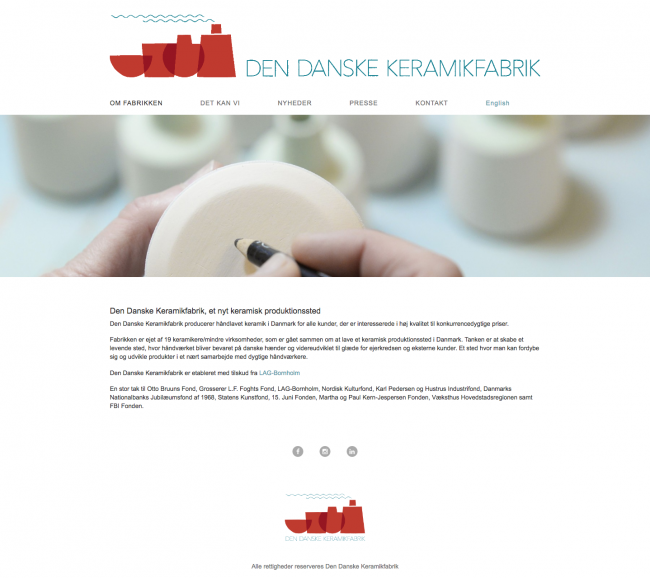 dendanskekeramikfabrik.dk - screenshot.