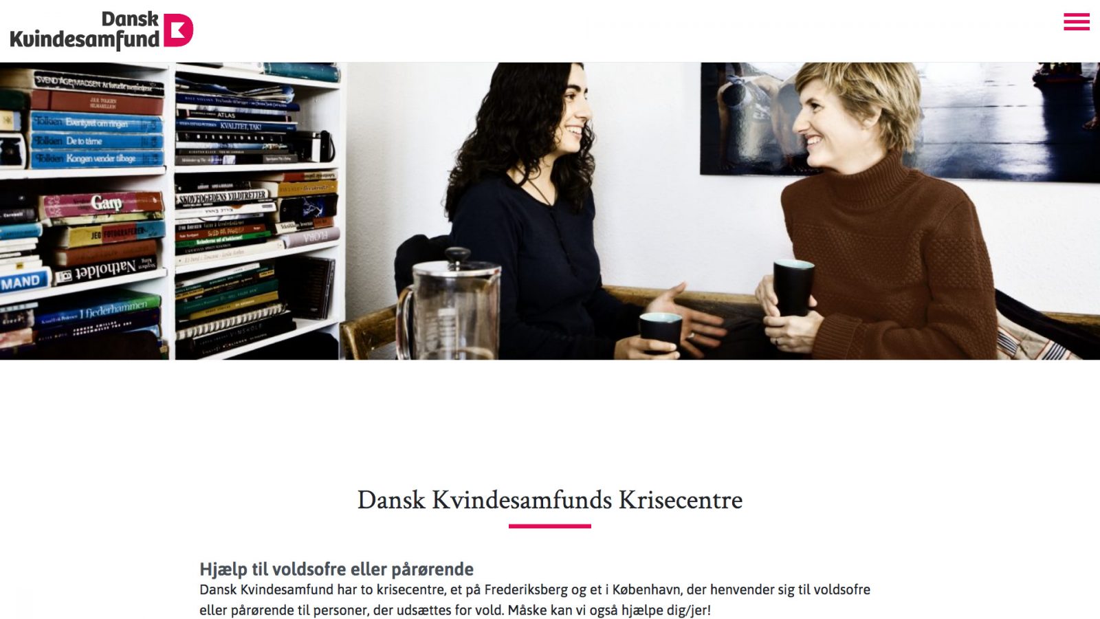 danskkvindesamfund.dk - desktop version.