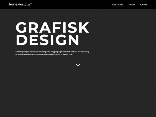 kunodesigns.dk - screenshot.