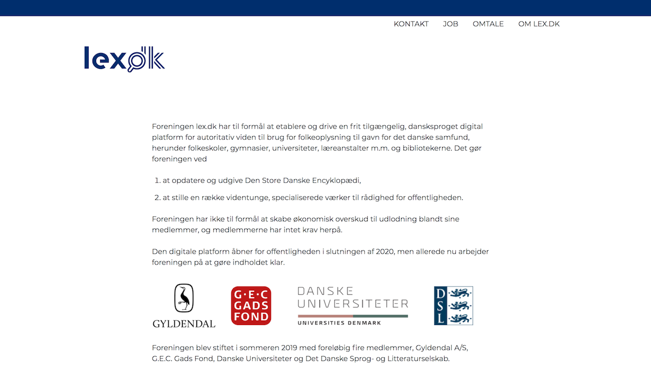 lex.dk screenshot