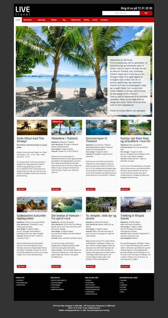 livetravel.dk - screenshot
