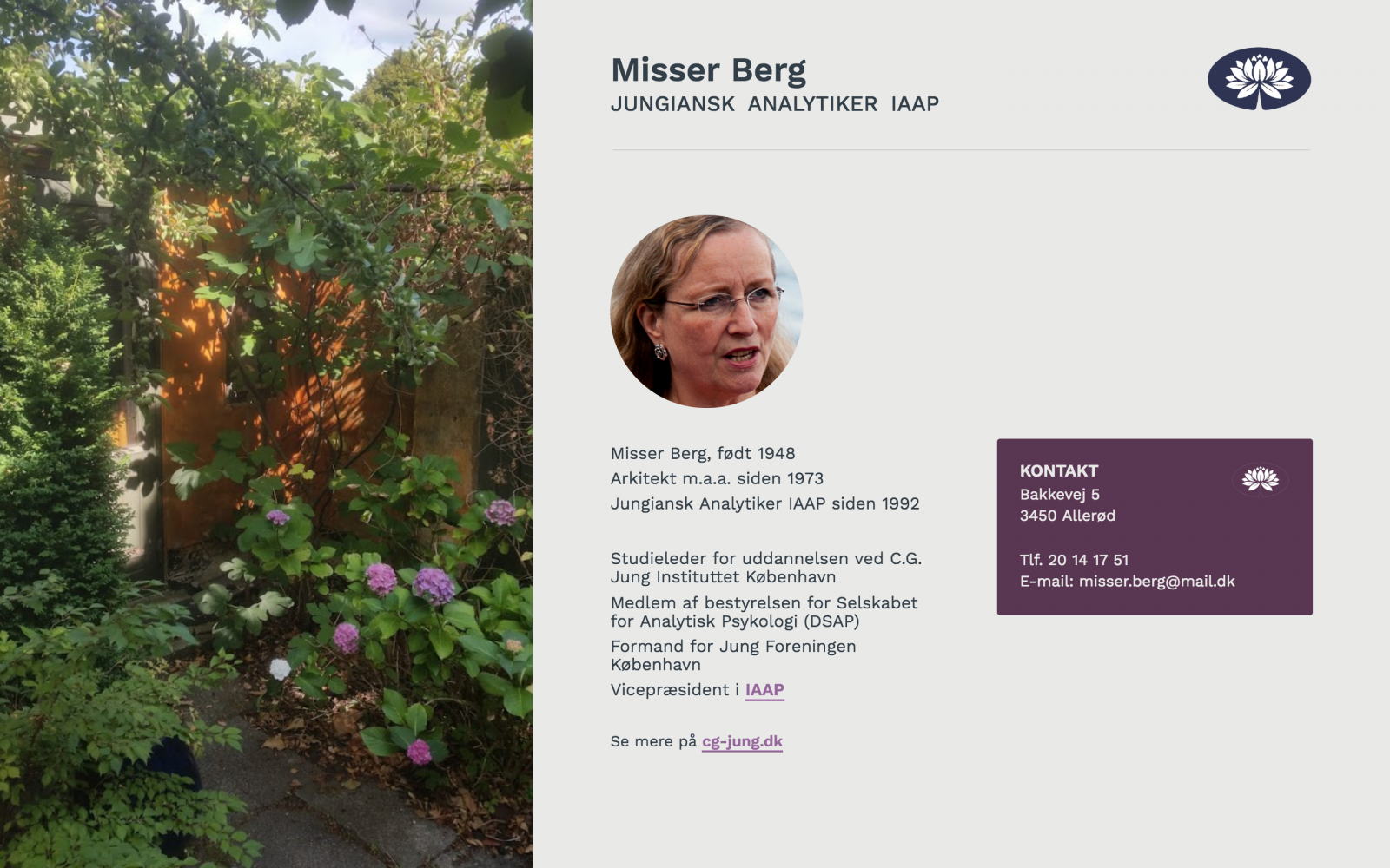 misserberg.dk - desktop version.