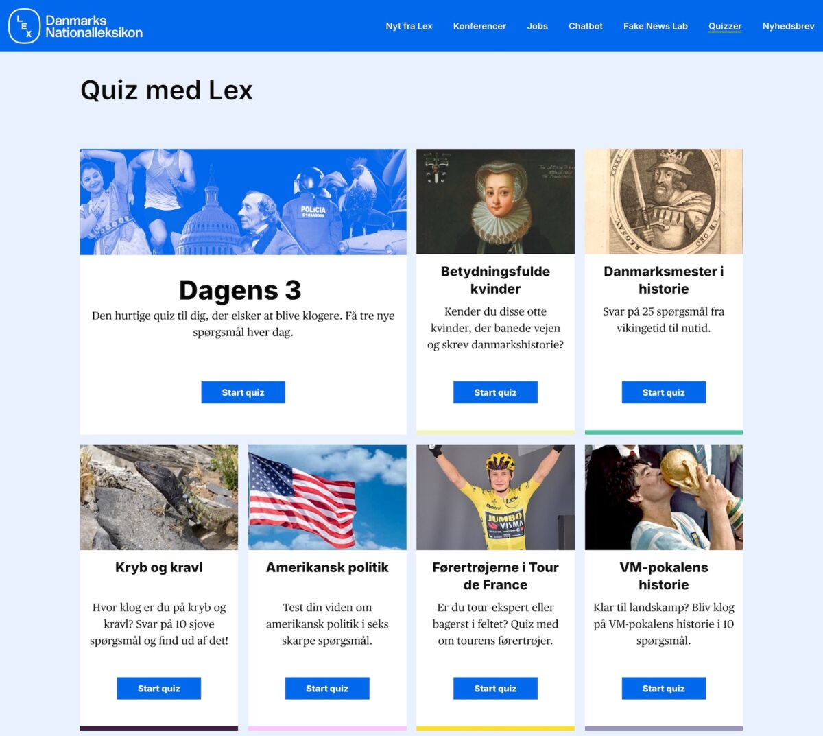 Screenshot af mere.lex.dk - quizzer.