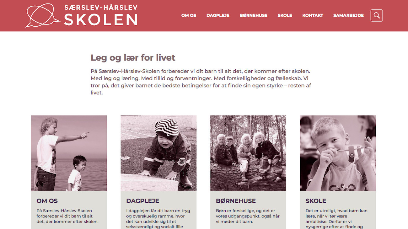 saerslevhaarslevskolen.dk - desktop version