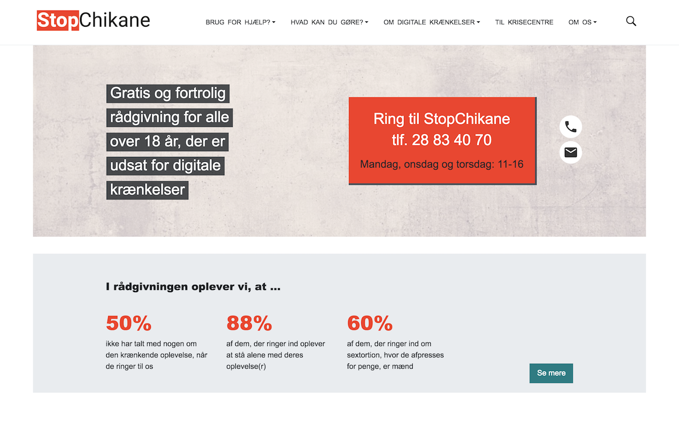 stopchikane.nu - screenshot desktop