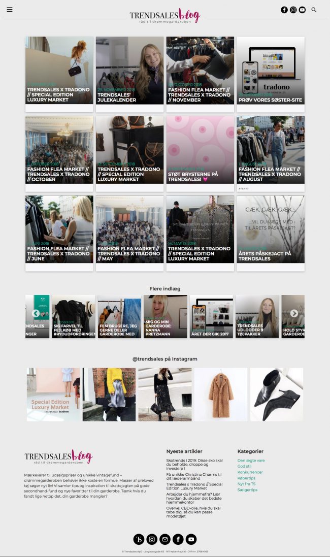 trendsales.dk screenshot.
