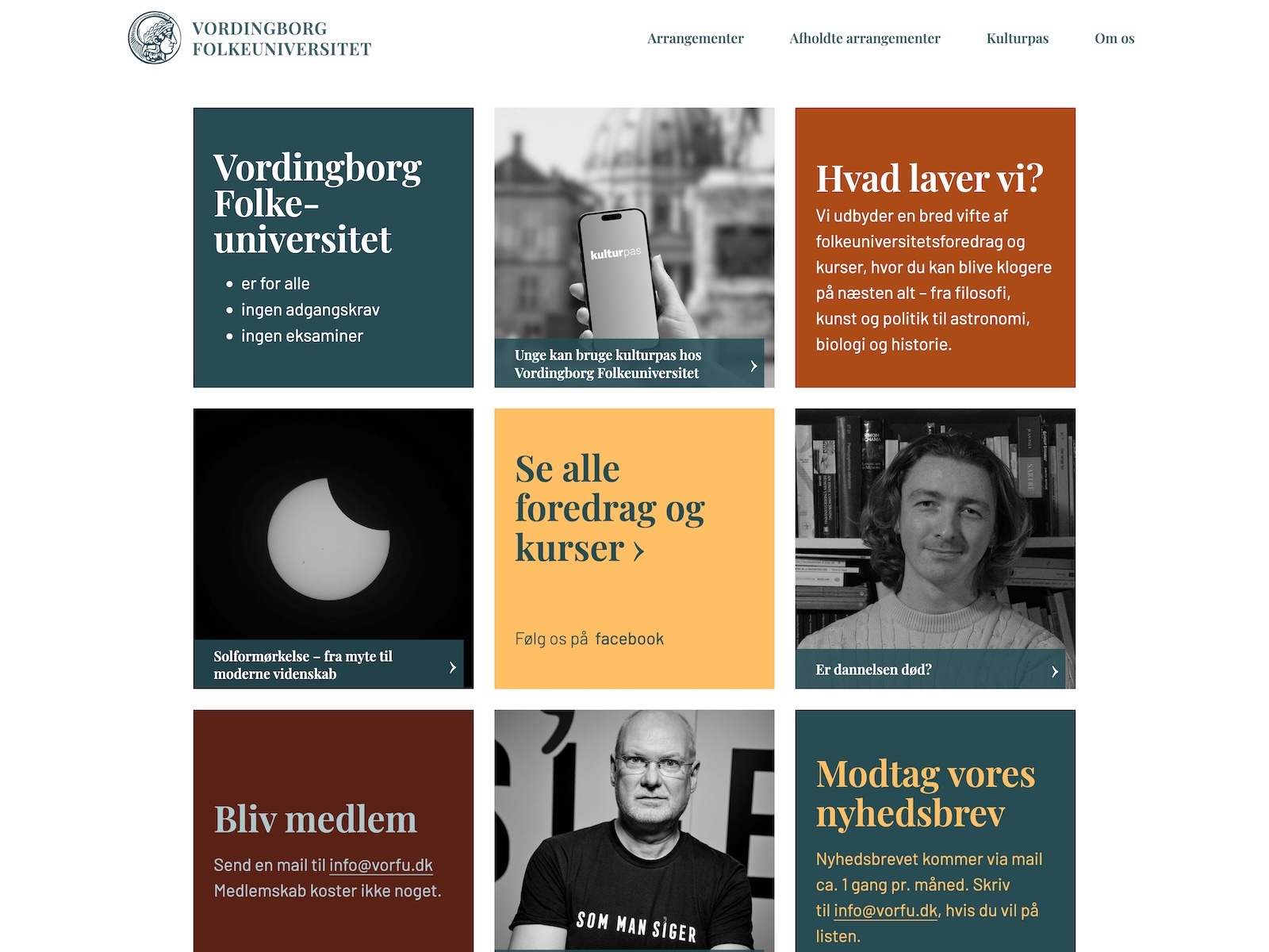 Screenshot af vorfu.dk.